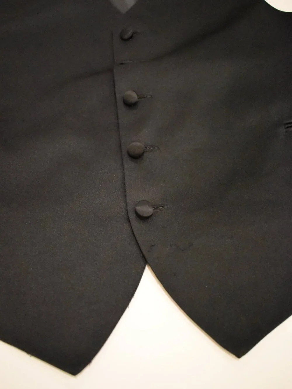 Men's XL Tuxedo Park Black Formal Vest Wedding Prom Tuxedo Satin Waistcoat